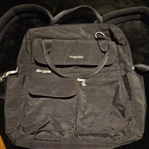 Baggallini womens Modern Everywhere Laptop Backpack, Black